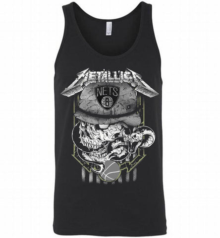 Metallica Skull Snake Brooklyn Nets Tank - zezetee