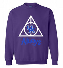 KENTUCKY WILDCATS DEATHLY HALLOWS ALWAYS GIFT Crewneck Sweatshirt - zezetee