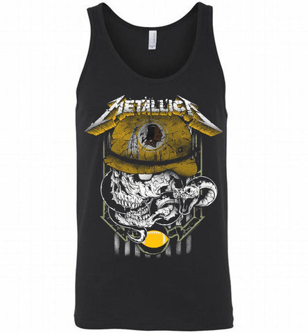 Metallica Skull Snake Washington Redskins Tank - zezetee
