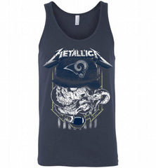 Metallica Skull Snake Los Angeles Rams Tank - zezetee