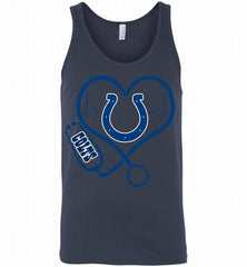 Nurse Heartbeat Indianapolis Colts Tank - zezetee