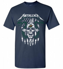 Metallica Snake Skull Minnesota Wild Logo Shirt - zezetee