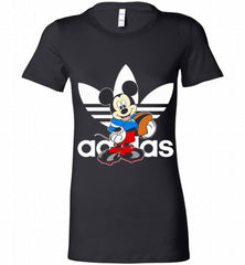 ADIDAS RUGBY MICKEY MOUSE DISNEY SPORTS Bella Ladies Tee - zezetee