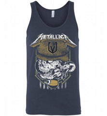 Metallica Skull Snake Vegas Golden Knights Tank - zezetee