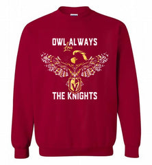 OWL ALWAYS LOVE THE VEGAS GOLDEN THE KNIGHTS Crewneck Sweatshirt - zezetee