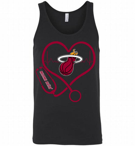 Nurse Heartbeat Love Miami Heat Tank - zezetee