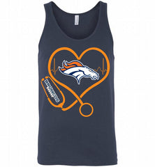 Nurse Heartbeat Denver Broncos Tank - zezetee