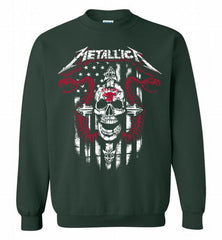 Metallica St Louis Eagles Logo Crewneck Sweatshirt - zezetee