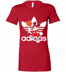 ADIDAS BASKETBALL MICKEY MOUSE DISNEY SPORTS Bella Ladies Tee - zezetee