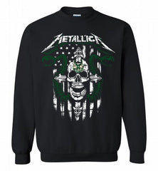 Metallica Milwaukee Bucks Logo Crewneck Sweatshirt - zezetee