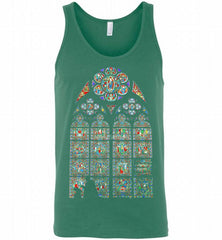 Stained glass window- Notre Dame - Paris Tank - zezetee