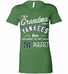 I'M A Grandma And A New York Yankees Fans Gift Bella Ladies Tee - zezetee