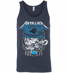 Metallica Skull Snake Carolina Panthers Tank - zezetee