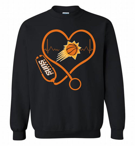 Nurse Heartbeat Love Phoenix Sun Crewneck Sweatshirt - zezetee