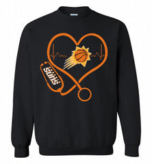 Nurse Heartbeat Love Phoenix Sun Crewneck Sweatshirt - zezetee
