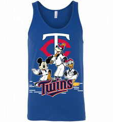 Mickey Goofy Donald Minnesota Twins Teams Tank - zezetee