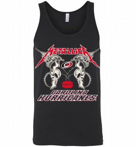Metallica Carolina Hurricanes Logo Tank - zezetee