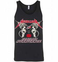 Metallica Carolina Hurricanes Logo Tank - zezetee