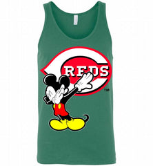 Disney Mickey Mouse Dabbing Cincinnati Reds Tank - zezetee