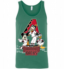 Mickey Goofy Donald Arizona Diamondbacks Teams Tank - zezetee