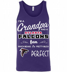 I'M A Grandpa And A Atlanta Falcons Pretty Much Perfect Tank - zezetee