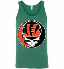 Cincinnati Bengals Grateful Dead Logo Band Tank - zezetee