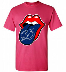 Tampa Bay Lightning  x The Rolling Stones Logo Shirt - zezetee