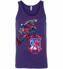 Deadpool Fan Love New York Rangers Awesome Tank - zezetee