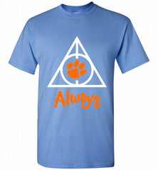 CLEMSON TIGERS UNIVERSITY PAW DEATHLY HALLOWS ALWAYS GIFT Shirt - zezetee