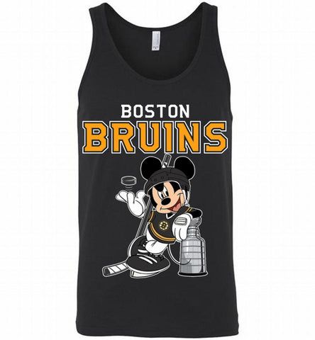 Mickey Boston Bruins With The Stanley Cup Hockey Nhl Tank - zezetee