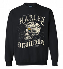 HARLEY DAVIDSON SKULL Jacksonville Jaguars Crewneck Sweatshirt - zezetee