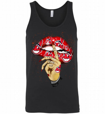MLB Cleveland Indians Lip Shut The Fuck Up Tank - zezetee