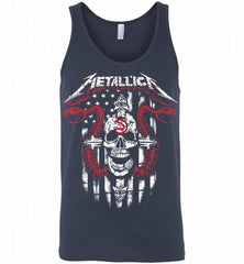 Metallica Snake Skull Atlanta Hawks Logo Tank - zezetee