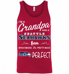 I'M A Grandpa And A Seattle Seahawks Pretty Much Perfect Tank - zezetee