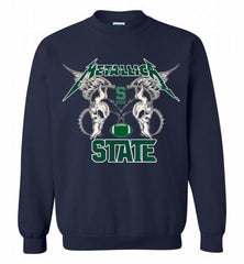Metallica Michigan State Logo Crewneck Sweatshirt - zezetee