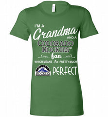 I'M A Grandma And A Colorado Rockies Fans Gift Bella Ladies Tee - zezetee