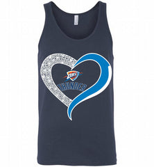 Oklahoma City Thunder In Diamond Heart Tank - zezetee