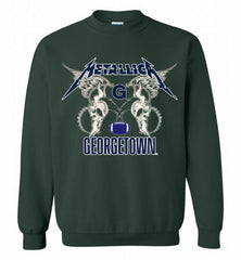 Metallica Georgetown Hoyas Logo Crewneck Sweatshirt - zezetee