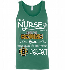 I'M A Nurse And A Boston Bruins Fans Gift Tank - zezetee