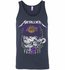 Metallica Skull Snake Los Angeles Lakers Tank - zezetee