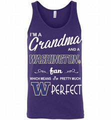 I'M A Grandma And A Washington Huskies Fan Tank - zezetee