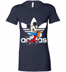 ADIDAS RUGBY MICKEY MOUSE DISNEY SPORTS Bella Ladies Tee - zezetee