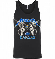 Metallica Kansas Jayhawks Logo Tank - zezetee