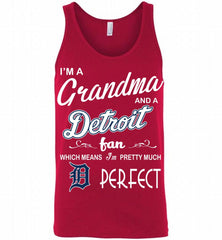 I'M A Grandma And A Detroit Tigers Fans Gift Tank - zezetee