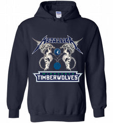 Metallica MinnesotaTimberwolves Logo Hoodie - zezetee