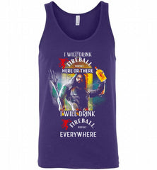 AQUAMAN I WILL DRINK FIREBALL HERE THERE I WILL DRINK FIREBALL EVERYWHERE Tank - zezetee