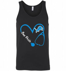 DETROIT LIONS LOVE NURSE ONE PRIDE GIFT Tank
