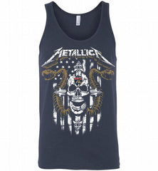 Metallica Snake Skull Florida Panthers Logo Tank - zezetee