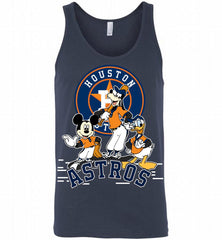 Mickey Goofy Donald Houston Astros Teams Tank - zezetee