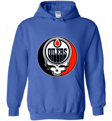 NHL TEAM EDMONTON OILERS X GRATEFUL DEAD LOGO BAND Hoodie - zezetee